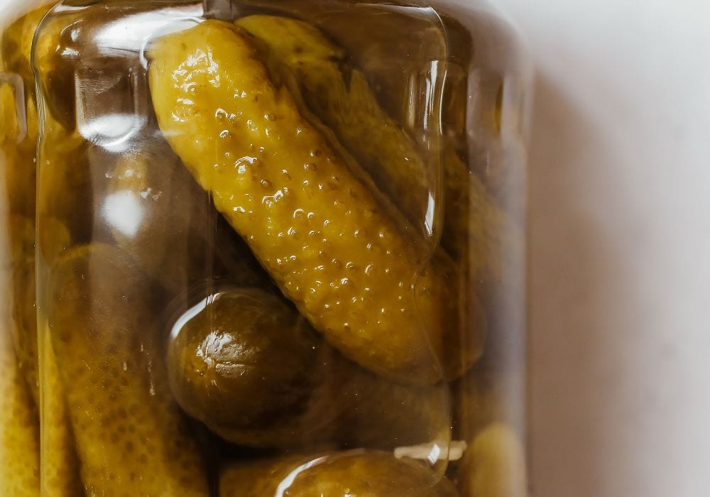 用梗與葉做的快速醃菜